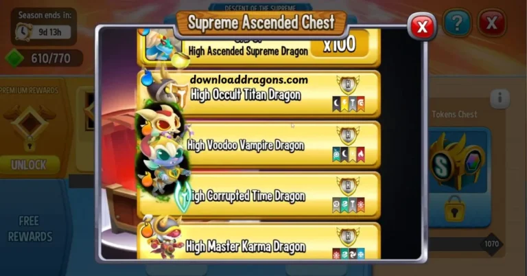 Dragons in Dragon City