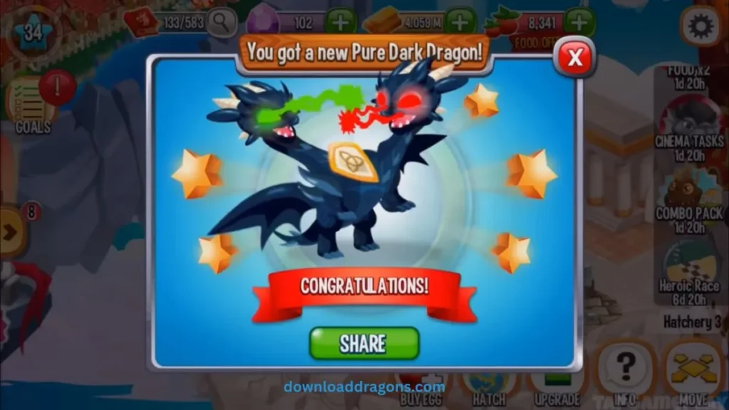 Breeding the Pure Dark Dragon
